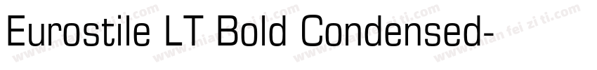 Eurostile LT Bold Condensed字体转换